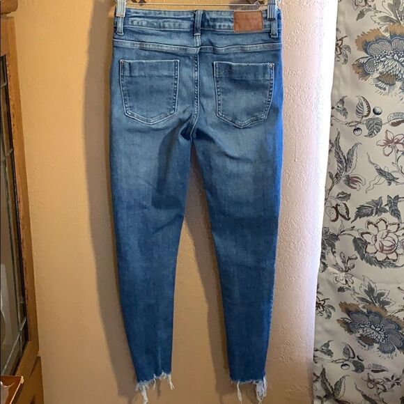 Zara Skinny Distressed Jeans Size 2 - Picture 3 of 11